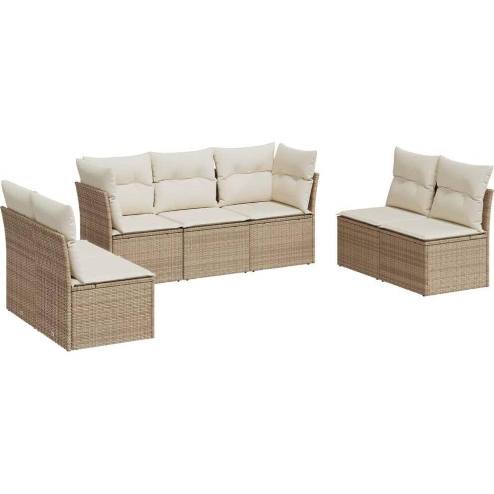VidaXL, Gartenlounge, 10-tlg. Garten-Lounge-Set mit Kissen