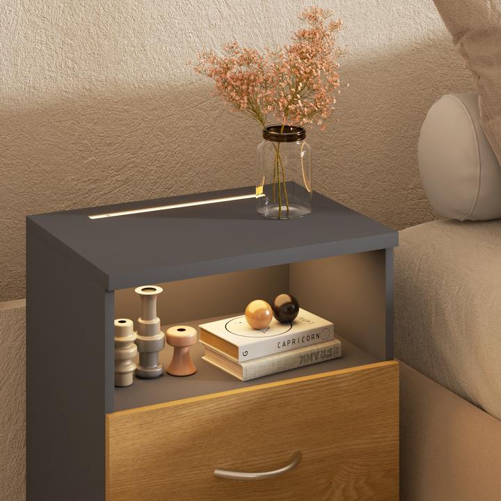 Produktbild Casaria Nachttisch (39 x 28 x 54 cm)
