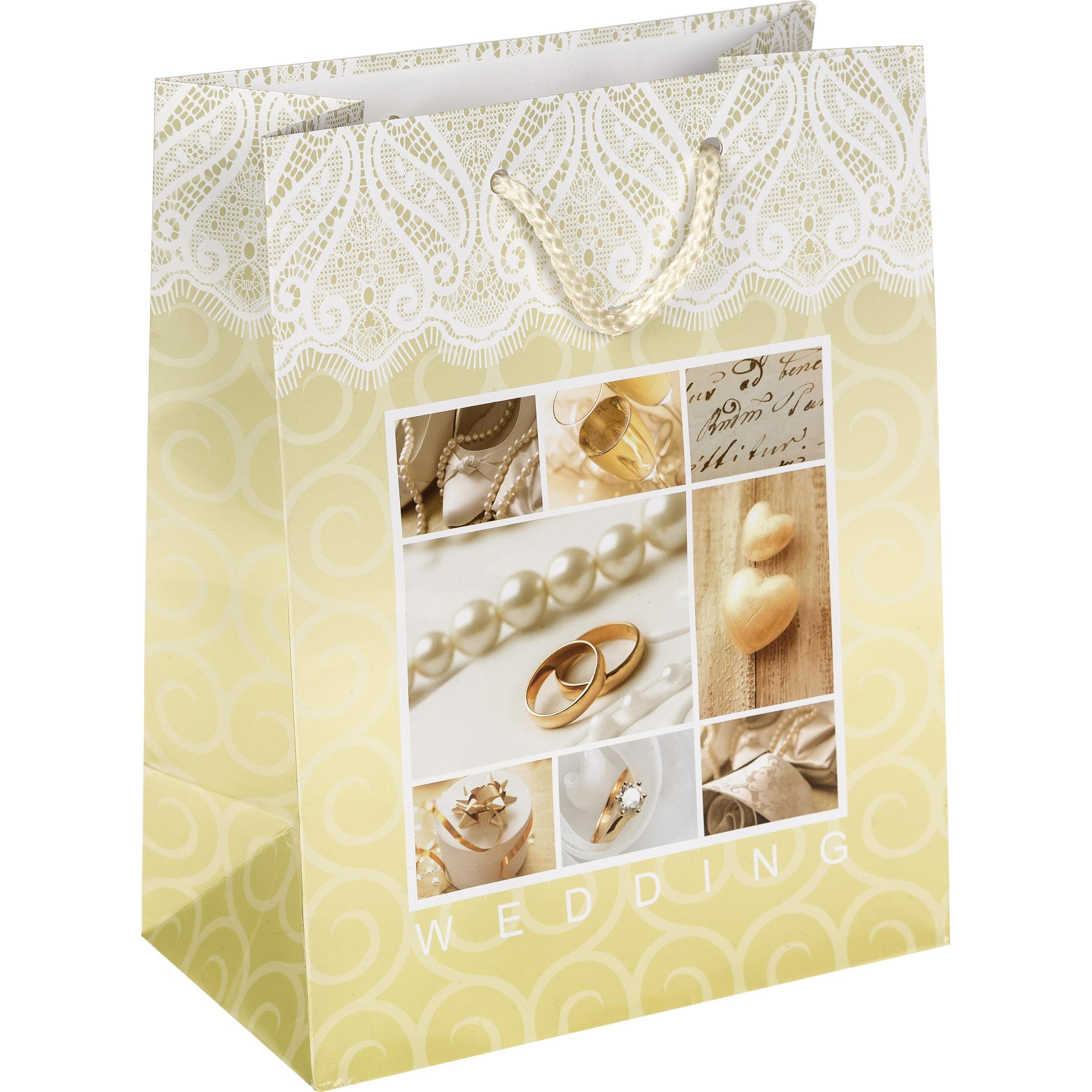 Idena, Geschenkverpackung, Lacktasche Wedding ca. 23x18x10cm