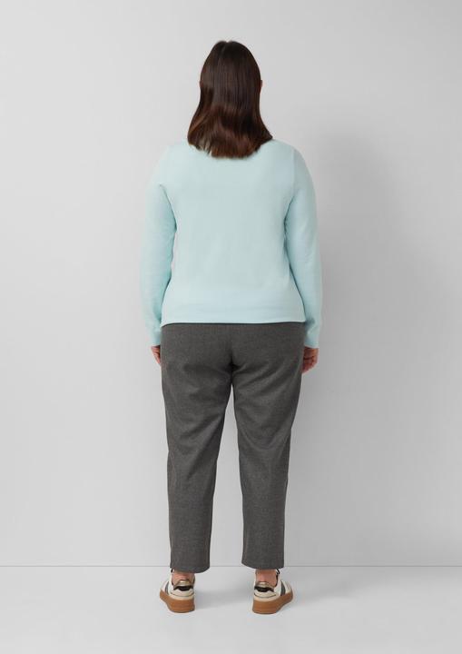 Produktbild s.Oliver Strickpullover Strickpullover aus Viskosemix mit Rippbündchen (50)