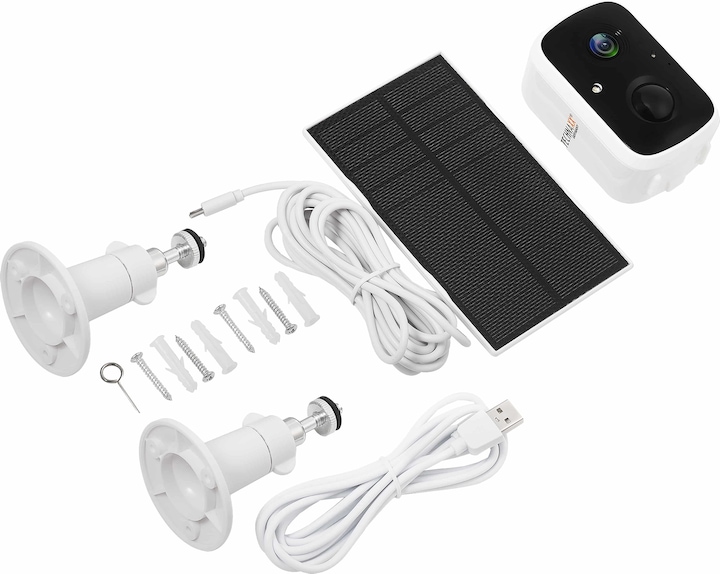 Produktbild Technaxx Outdoor IP-Kamera, Solar, Nachtsicht, FullHD (2560 x 1440 Pixels)