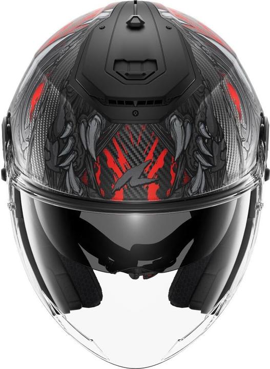 Produktbild Shark Jet motorhelm RS Jet Carbon Shaytan Black Red Anthracite KRA, M (M)