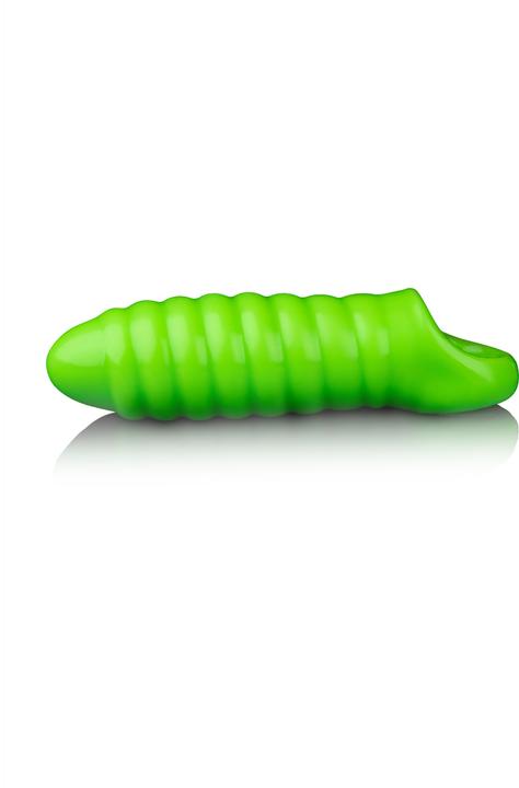 Ouch! Swirl Thick Stretchy Penis Sleeve - Glow in the Dark