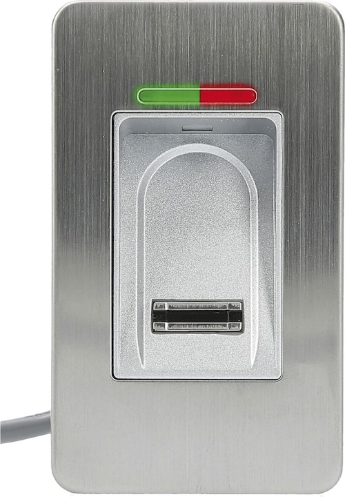 Produktbild GU Haustürpaket mit Idencom Fingerscanner BioKey Inside APP, Edelstahl