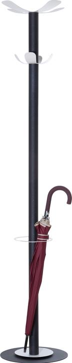 Actual product image Paperflow easyCloth coat stand, steel, incl. umbrella stand, model A, 6 hooks.
