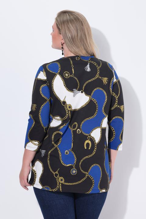Produktbild Miamoda T-Shirt, A-Linie, Kettenmuster, 3/4-Ärmel (46)