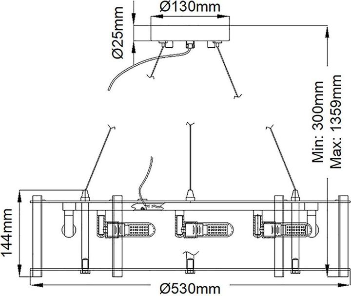 Produktbild Elstead Lighting Crystal Skye LED Kronleuchter G9 8-fach 14cm Chrom IP44 (53 cm)