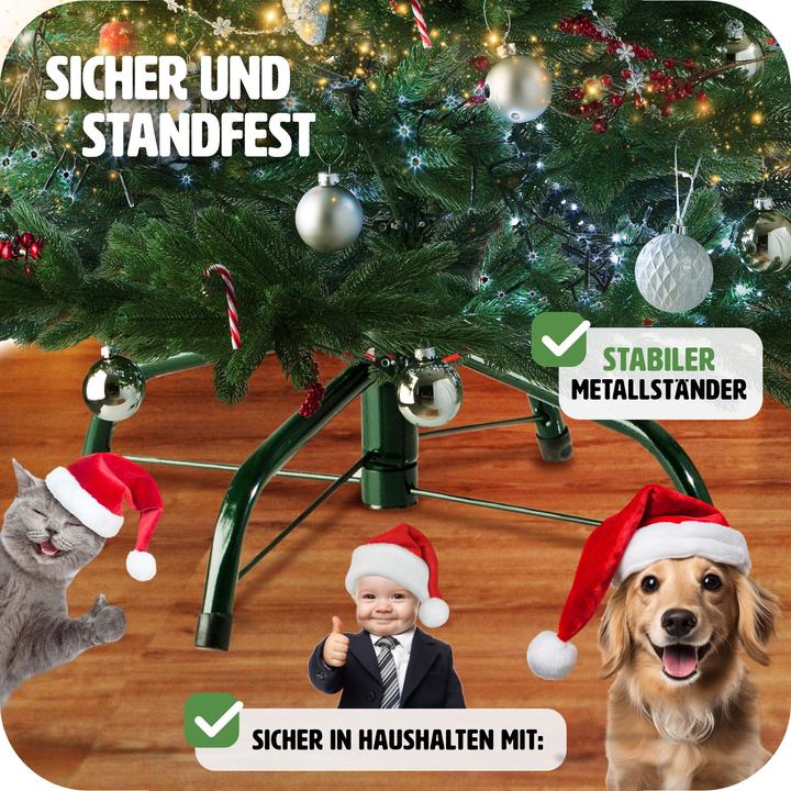 Produktbild tectake Künstlicher Weihnachtsbaum (180 cm)