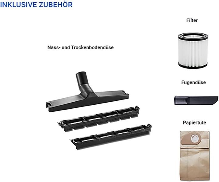 Immagine prodotto Nilfisk Aspirapolvere a secco 1200 W 18 (Aspirapolvere a umido e a secco)