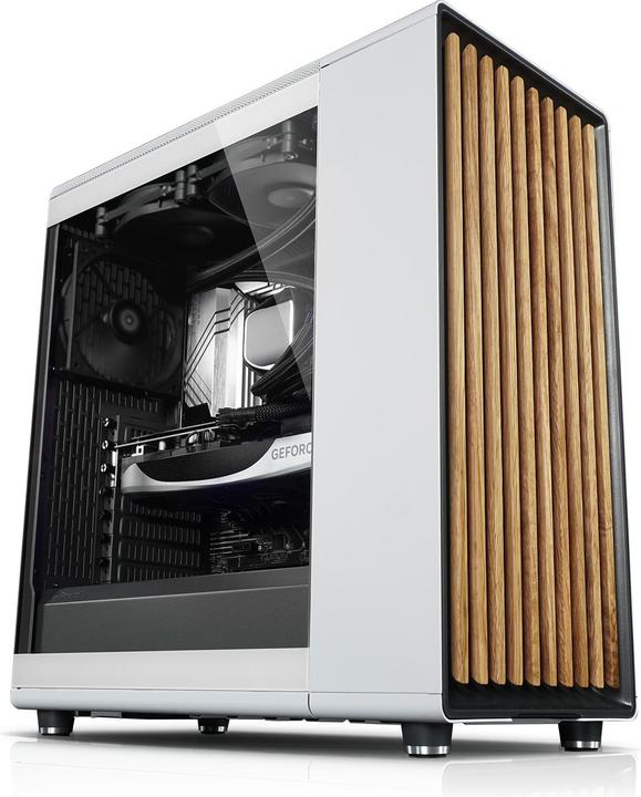 Actual product image Kiebel Gaming PC White Forest V AMD Ryzen 7 5700X, 16GB DDR4, NVIDIA RTX 4060 8 GB, 1TB SSD (ATX)