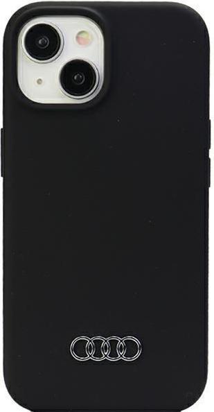 Audi Silicone Case iPhone 15 6.1" czarny/black hardcase AU-LSRIP15-Q3/D1-BK (Apple iPhone 15)