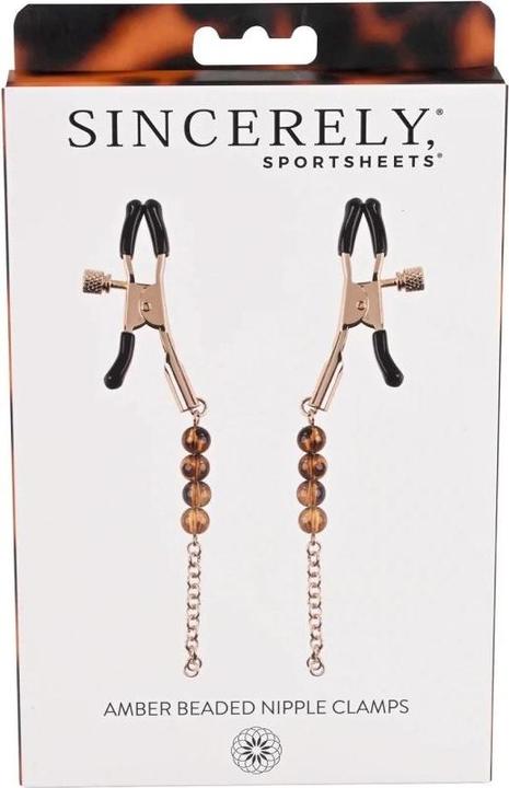 Produktbild Sportsheets Amber Beaded Nipple Clamps Animal 13 cm