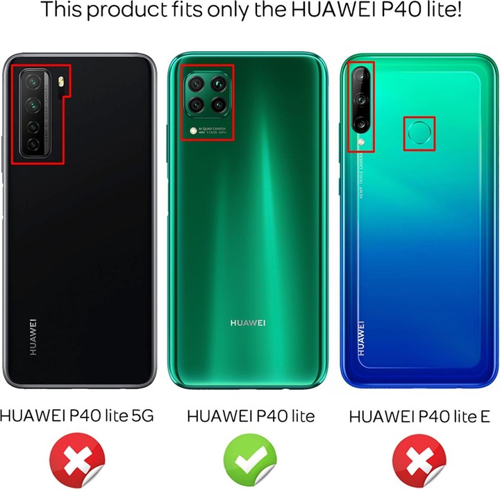 Actual product image Nalia Protective glass (2 Piece, Huawei P40 Lite)