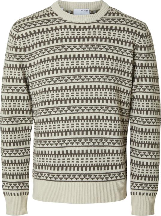 Produktbild Selected Gemusterter Pullover mit Rundhalsausschnitt (L)