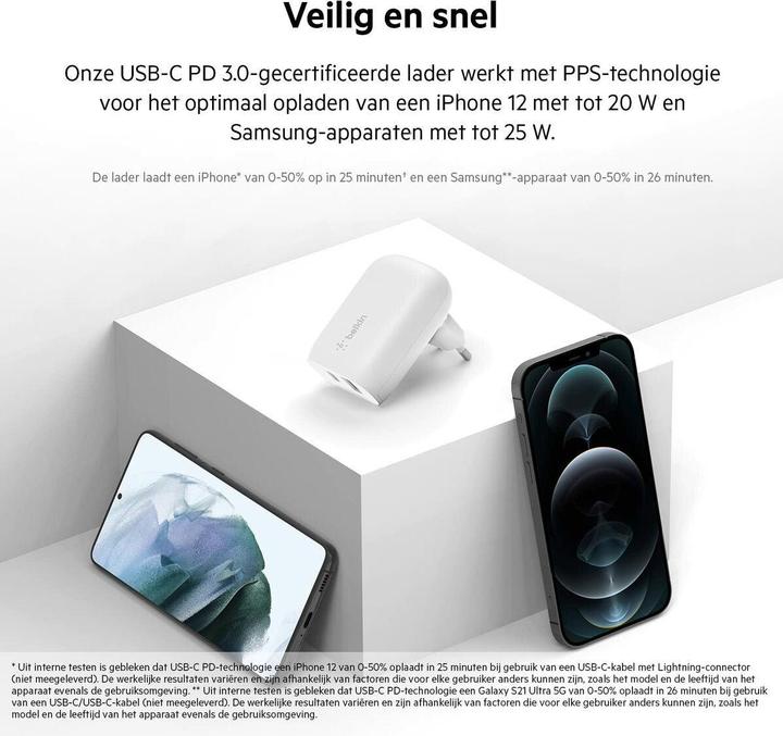 Actual product image Belkin Boost Charge (25 W, 2 ports)