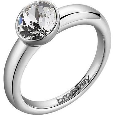 Brosway, Ring, Charming steel ring with Affinity crystal BFF172 - Circuit: 52 mm, (52)
