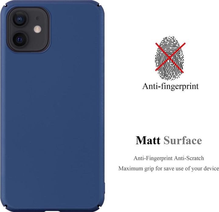 Actual product image Cadorabo Hard Cover Matte Metal Cover (Apple iPhone 12 mini)