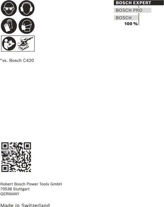 Produktbild Bosch Professional Zubehör EXPERT C470 Schleifpapier-Set, 80 x 133 mm, G 60/120/180, 10 Stück (120, 180, 60)