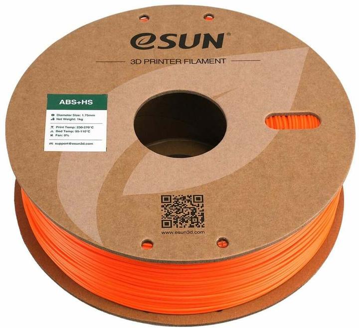 Productafbeelding eSUN EABS+HS 1,75mm ORANJE 1kg (ABS, 1.75 mm, 1000 g, Oranje)