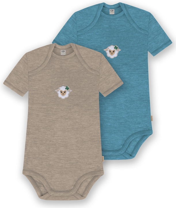 Beige/Blau