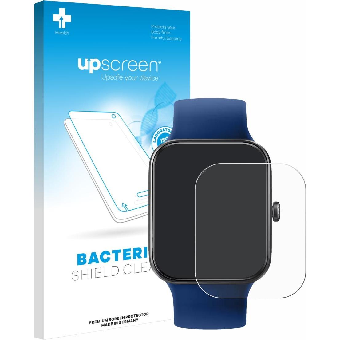 upscreen Pellicola Antibatterica, Pellicola protettiva per smartwatch, Trasparente