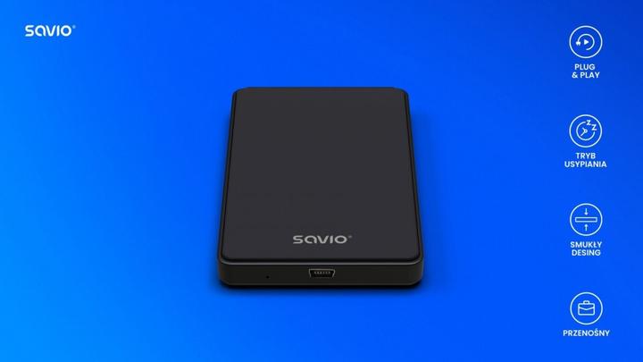 Produktbild Savio Externes Festplattengehäuse SATA 2.5" AK-73 (2.5")
