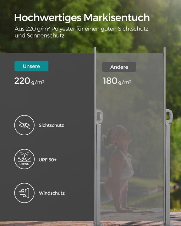 Image du produit Songmics Seitenmarkise (1.80 m)