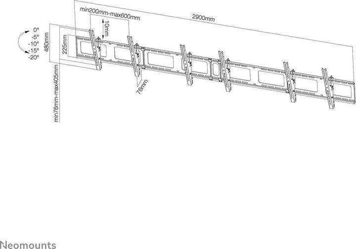 Productafbeelding Neomounts NS-WMB300 (Muur, 52", 50 kg)