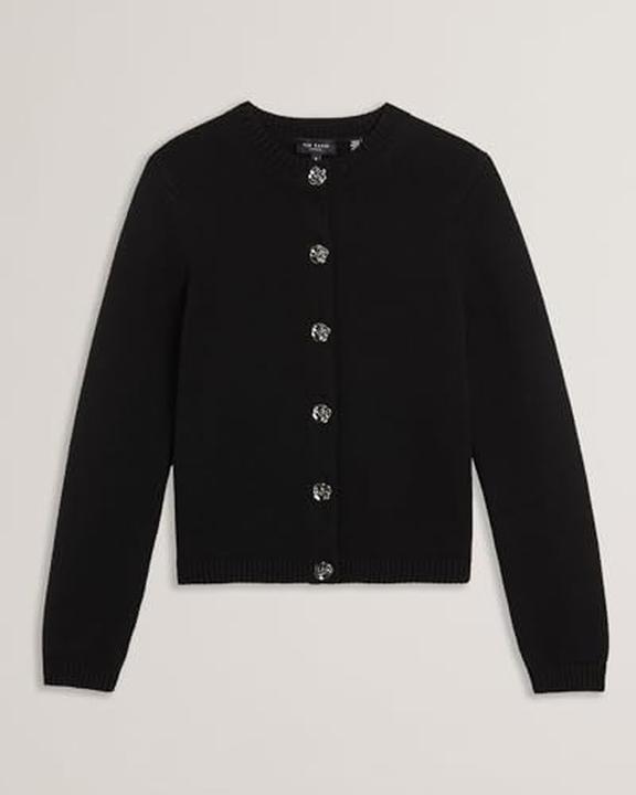 Image du produit Ted Baker Cardigan à col rond avec boutons roses (42)