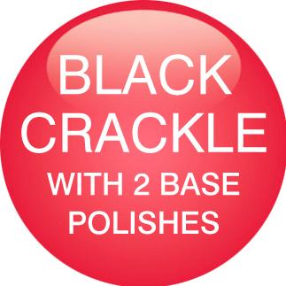 Actual product image Rio Crackle Nails Classic" ( NCRC) (White, Black, Silver)