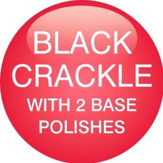 Productafbeelding Rio Crackle Nails Classic" ( NCRC) (Wit, Black, Zilver)