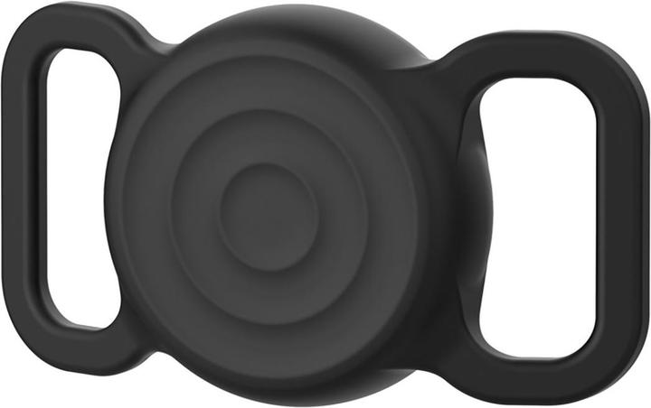 Hurtel Wasserdichte AirTag-Silikonhülle für Hunde- oder Katzenhalsband – Schwarz