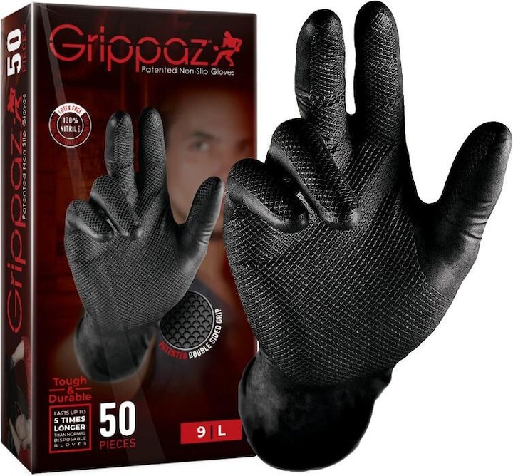 Immagine prodotto Grippaz Nitrilov 246 Juodas 50 BL (M)