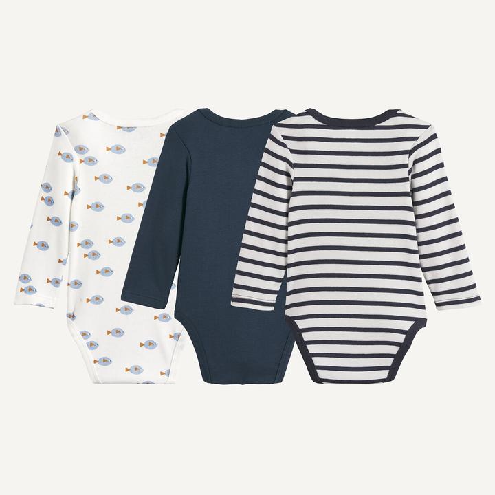 Produktbild La Redoute Collections 3er-Pack Langarm-Bodys (86)