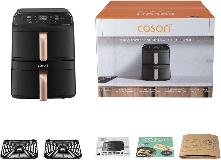 Actual product image Cosori Turbo Tower Compact CAF-DC861-CEUR 8.6 l czarny