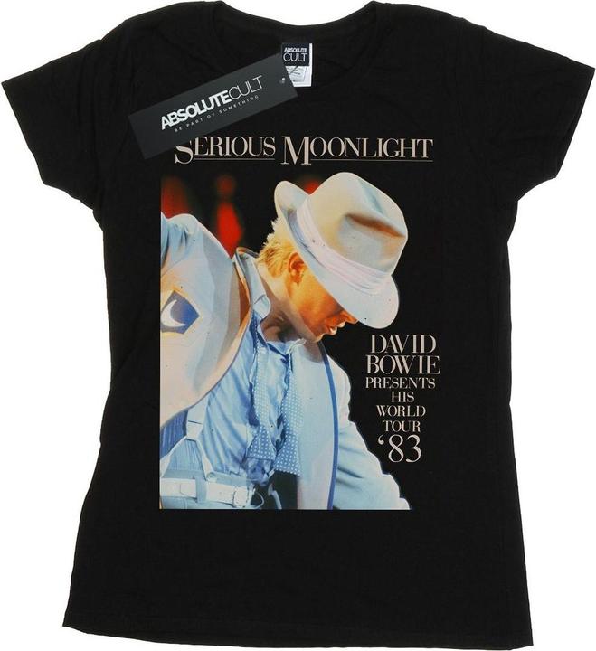 Actual product image David Bowie Womens/Ladies Serious Moonlight Cotton T-Shirt (M)