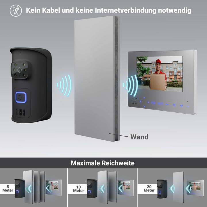 Actual product image Goliath Toys Funkklingel mit Kamera & 7-Zoll-Monitor (Wi-Fi)