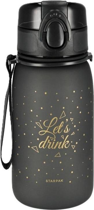 Starpak 400 ml schwarz-goldene Wasserflasche (0.40 l)