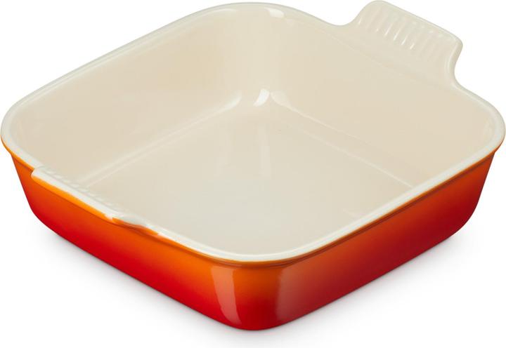 Actual product image Le Creuset Stoneware disw squared Trad. 23 Orange