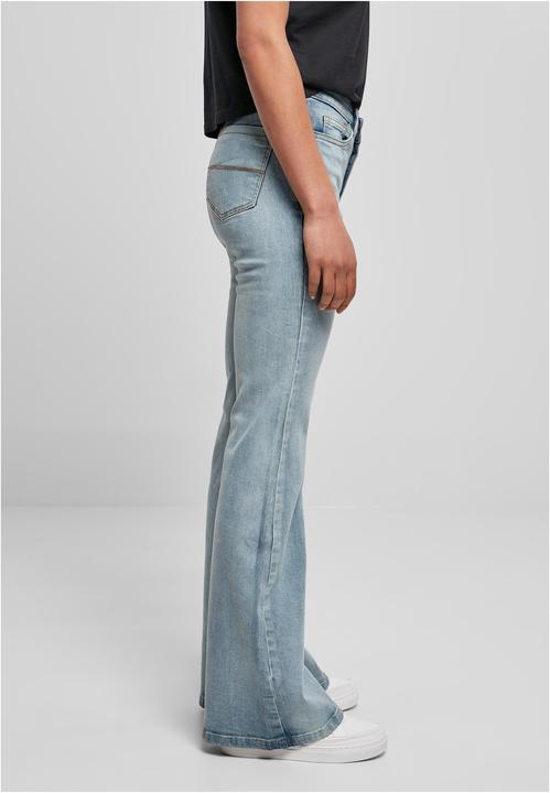 Produktbild Urban Classics Ladies High Waist Flared Denim Pants (31)