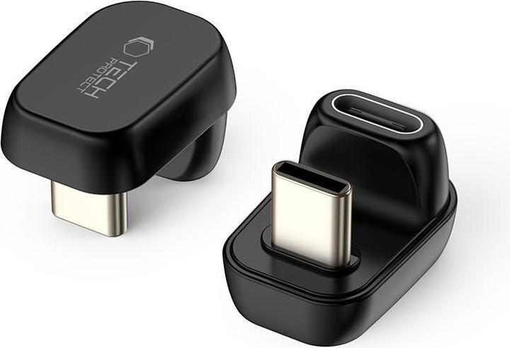 Image du produit Tech-Protect Ultraboost AA04 USB-C Winkeladapter - Schwarz (USB-C)