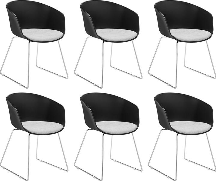 Actual product image tectake Logart plastic armchairs