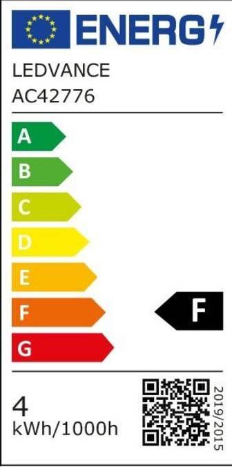 Energy Label Osram Led Star Mr16 (GU5.3, 3.80 W, 354 lm, 1 x, F)