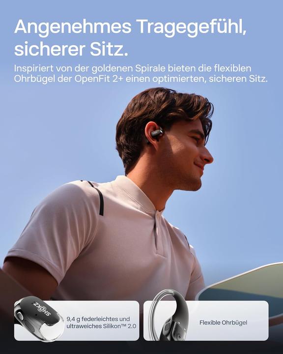 Immagine prodotto Shokz OpenFit 2+ (ANC, 48 h, Senza fili)