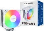 Actual product image Montech NX400 White CPU-Kühler, ARGB - 120mm, weiss