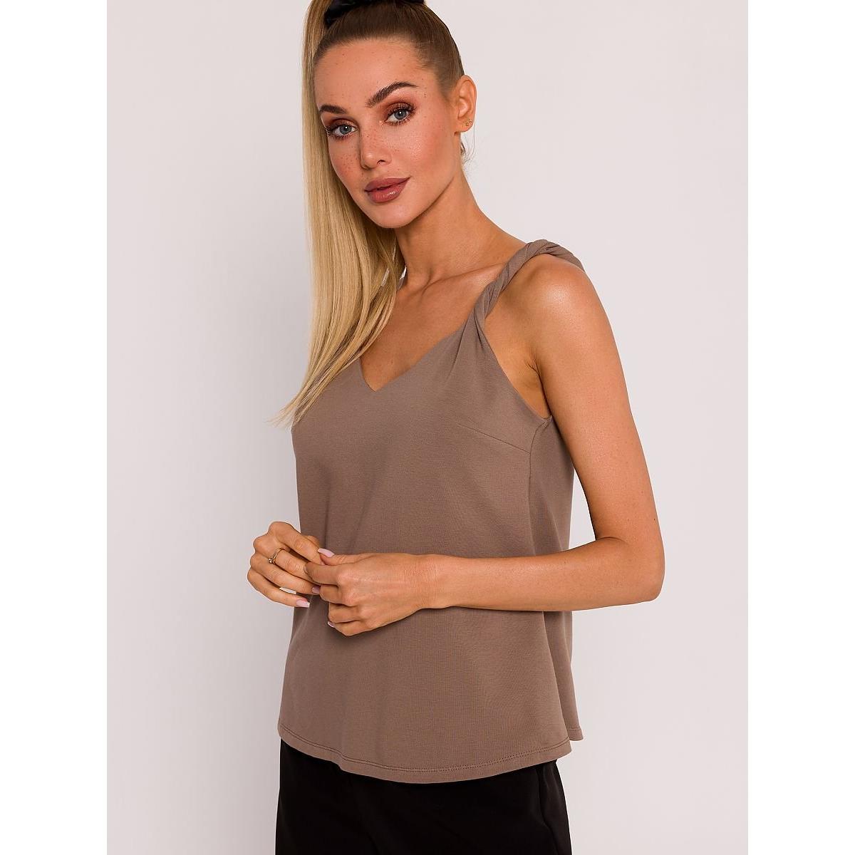 Made of Emotion, Damen, Bluse, Bluse, Braun, (XL)