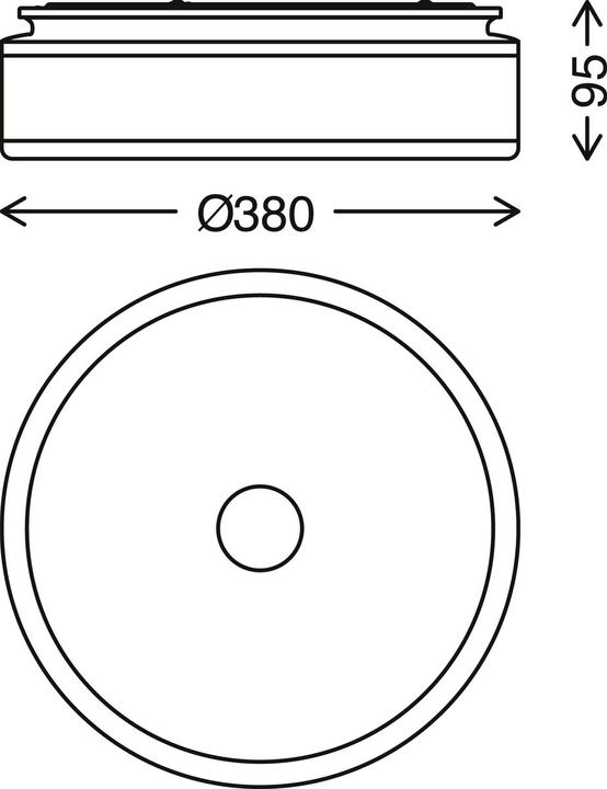 Actual product image Briloner LED ceiling light, black-white, LED/18W (2200 lm)