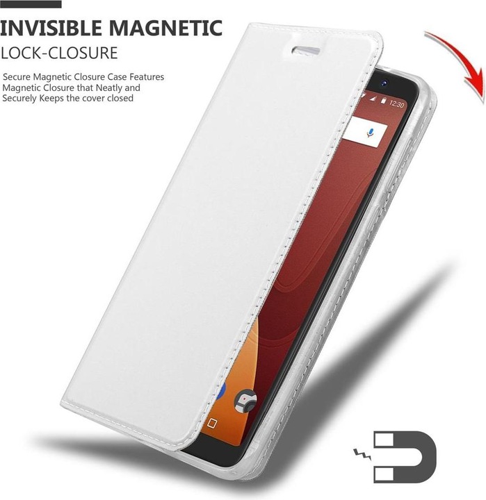 Actual product image Cadorabo Book Classy Style Cover (Wiko View Prime)