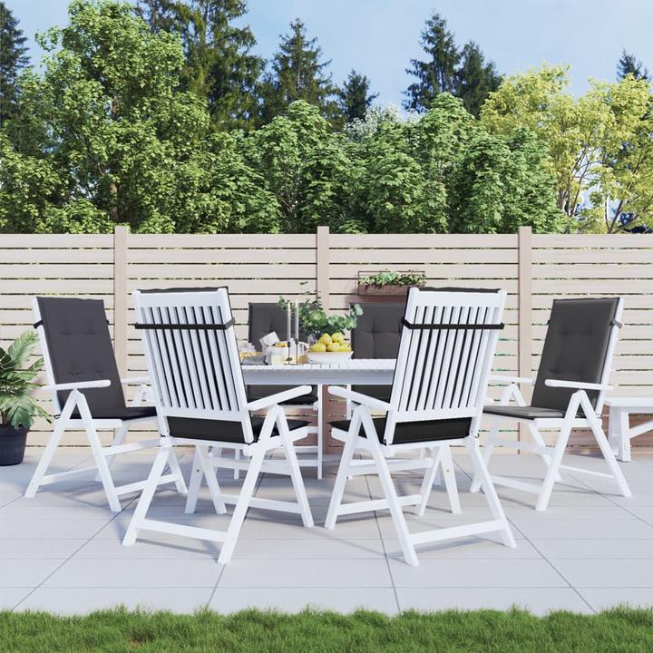 Actual product image vidaXL High-back cushions 6 pcs. fabric (120 x 50 x 4 cm)