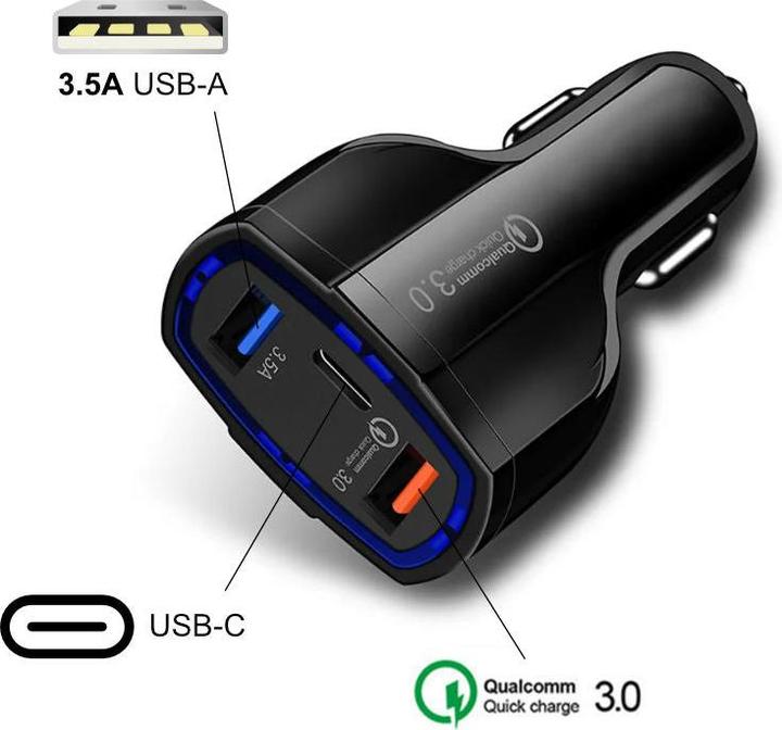 Produktbild Hermex Auto-USB-Ladegerät KFZ-USB-Adapter KFZ-USB-Ladegerät Auto-USB-Adapter